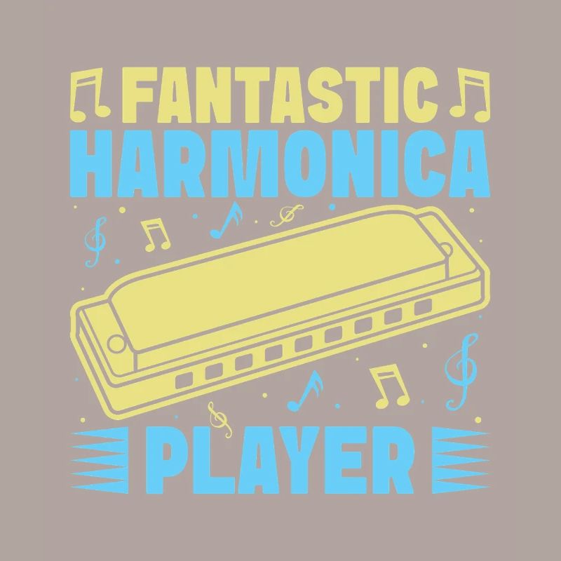 Funny Harmonica Player Fantastic Player Harmonica