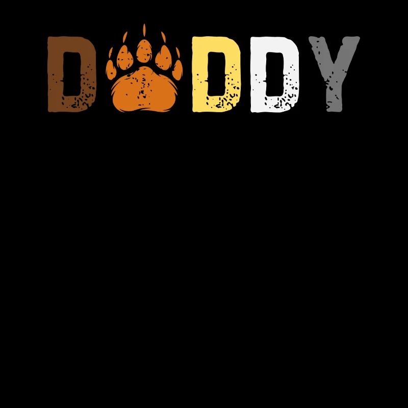 Gay Daddy Bären Pride Dezenter Retro Look