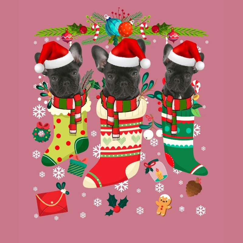 Pull de Noël moche Français Bulldog
