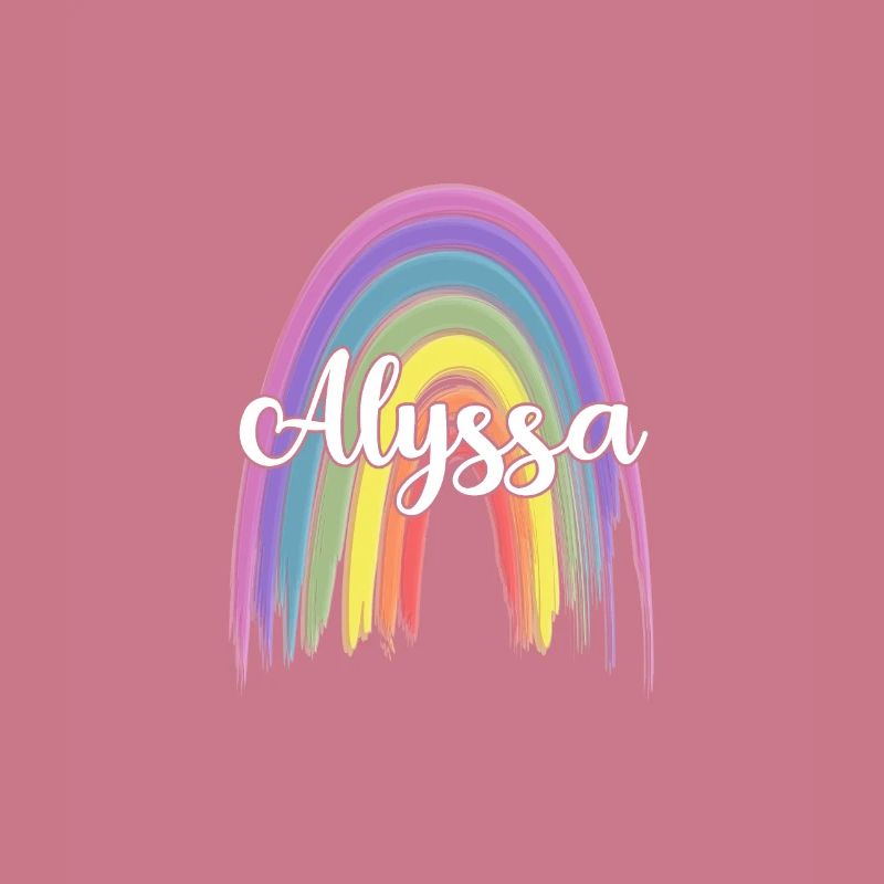 ALYSSA Rainbow Cursive