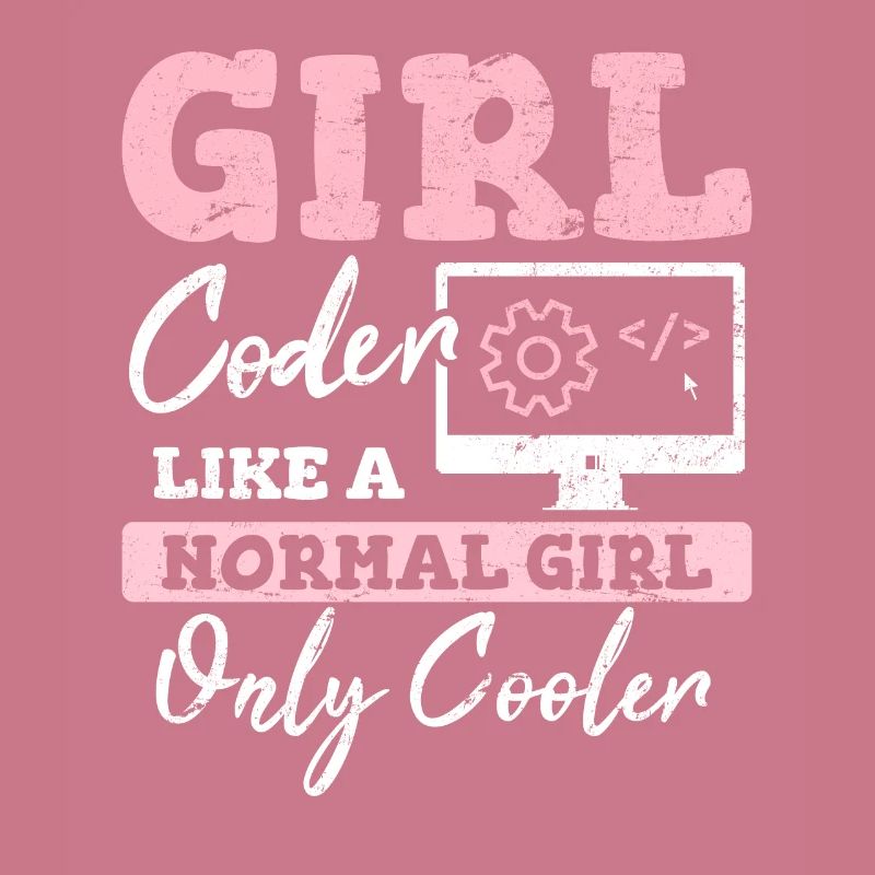 Drôle de fille Codeur Code de programmation informatique Développement Web