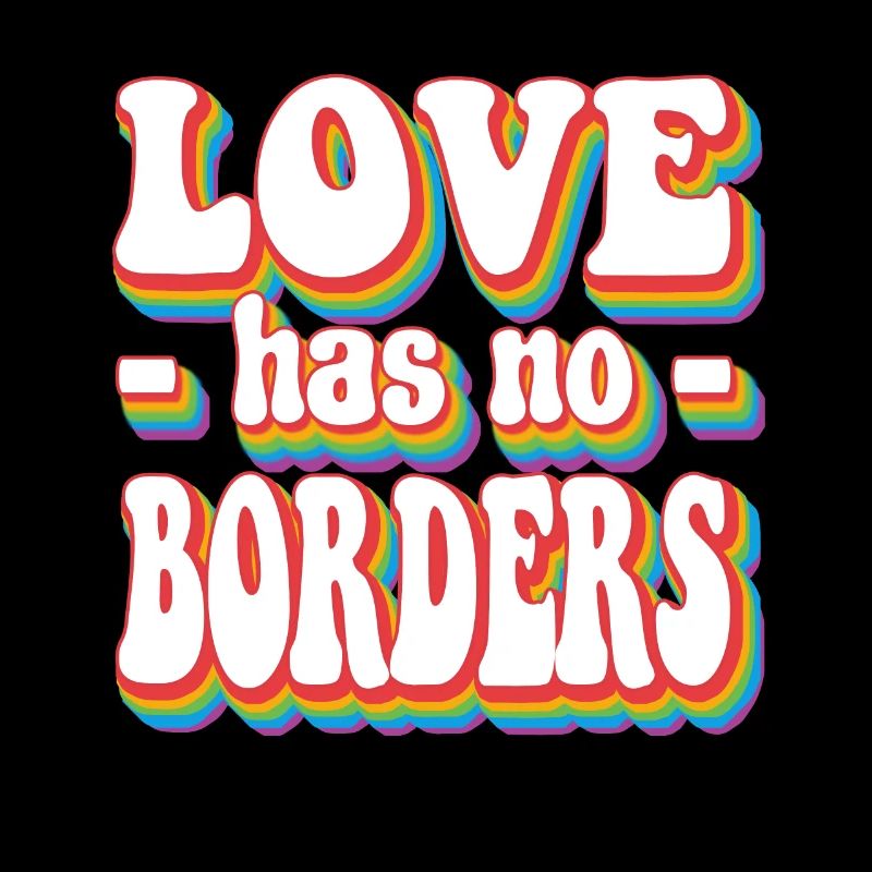 Love Has No Borders Pride Rainbow LGBTQ+
