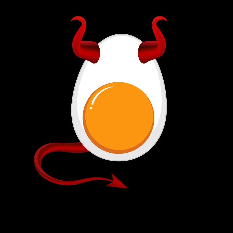 Drôle Halloween Devil Egg Food Lover Spooky