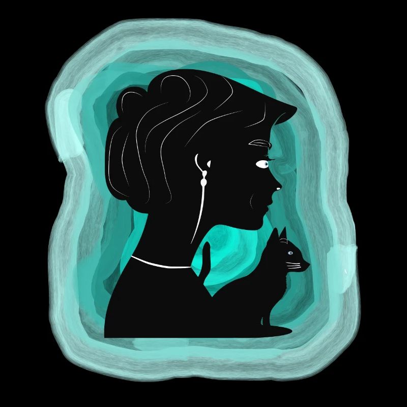 Tillgiven katt visar sin tillgivenhet