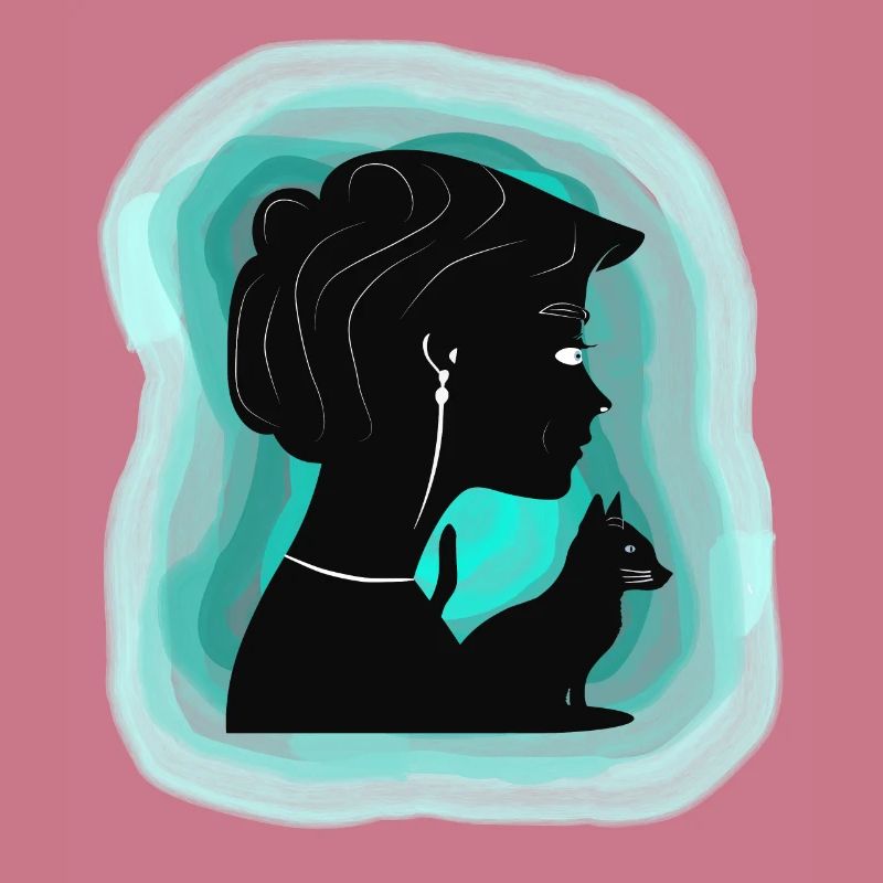 Affectionate cat shows her affection