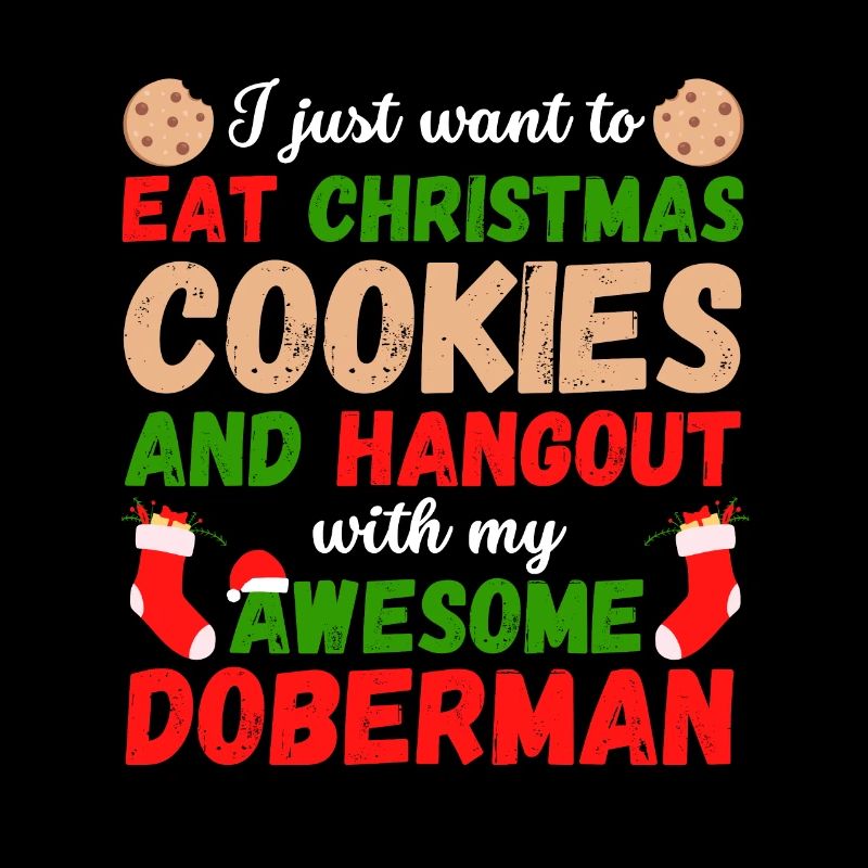 Biscuits Doberman de Noël
