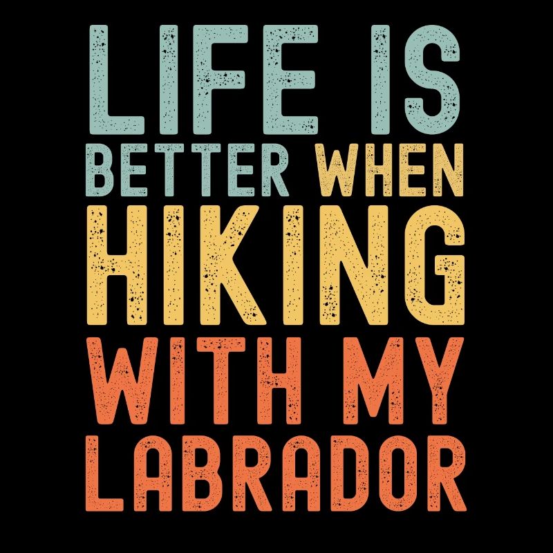 Labrador Wanderhund retro