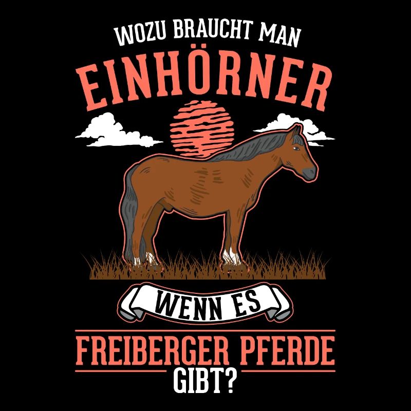 Freiberger Pferd Einhorn
