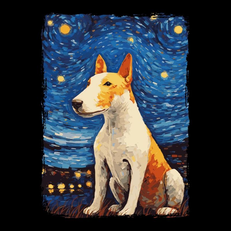 Bullterrier Starry Night