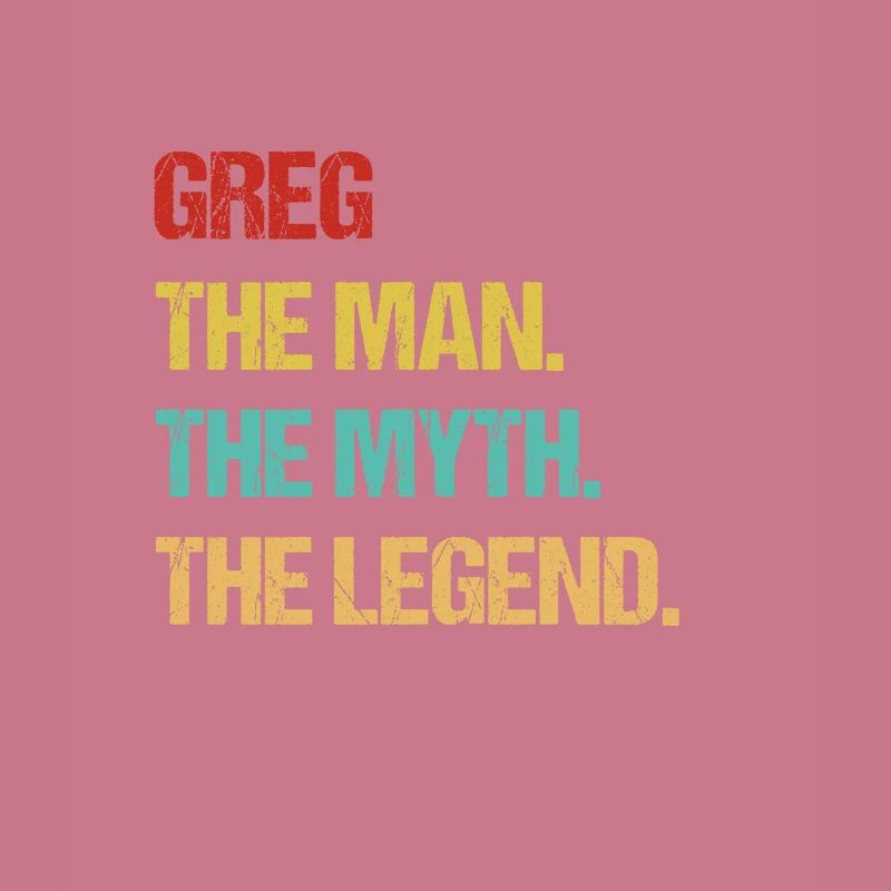 Herren Greg Name Geschenk Design