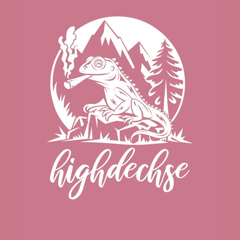 Highdechse - Eidechse mit einem Joint