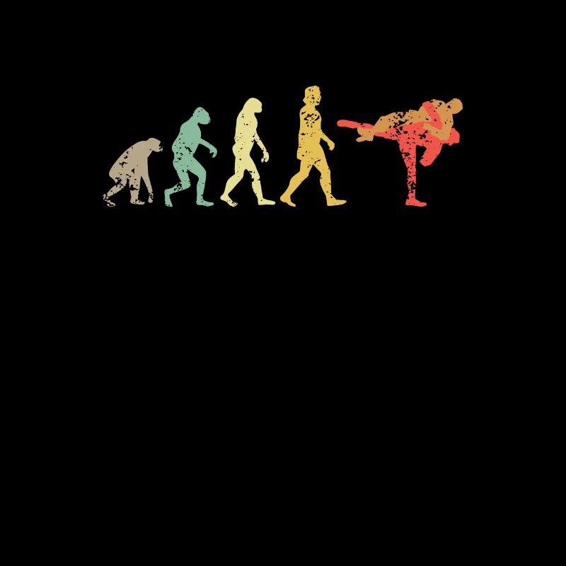 Vintage Sambo Human Evolution Lutteur russe