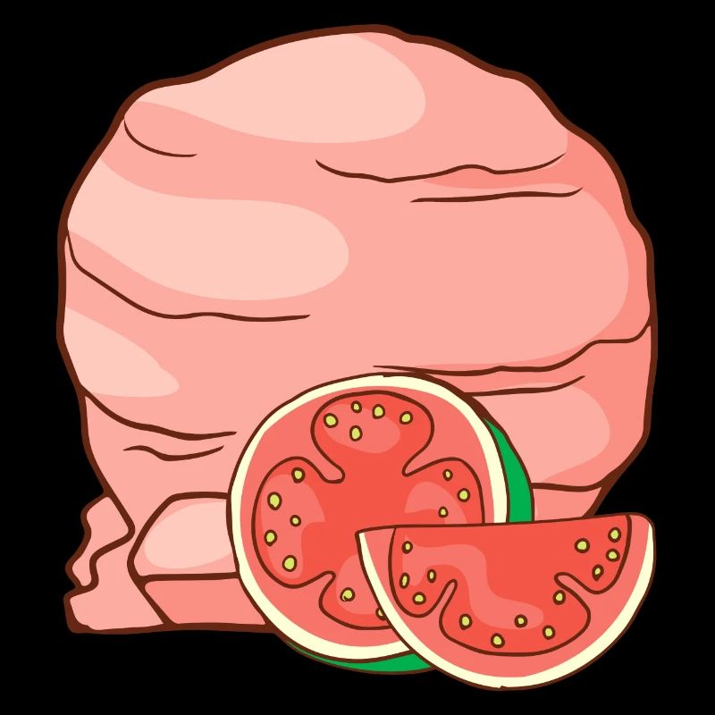 Guave Eis Speiseeis Eiskrem Eiscreme Kugeleis