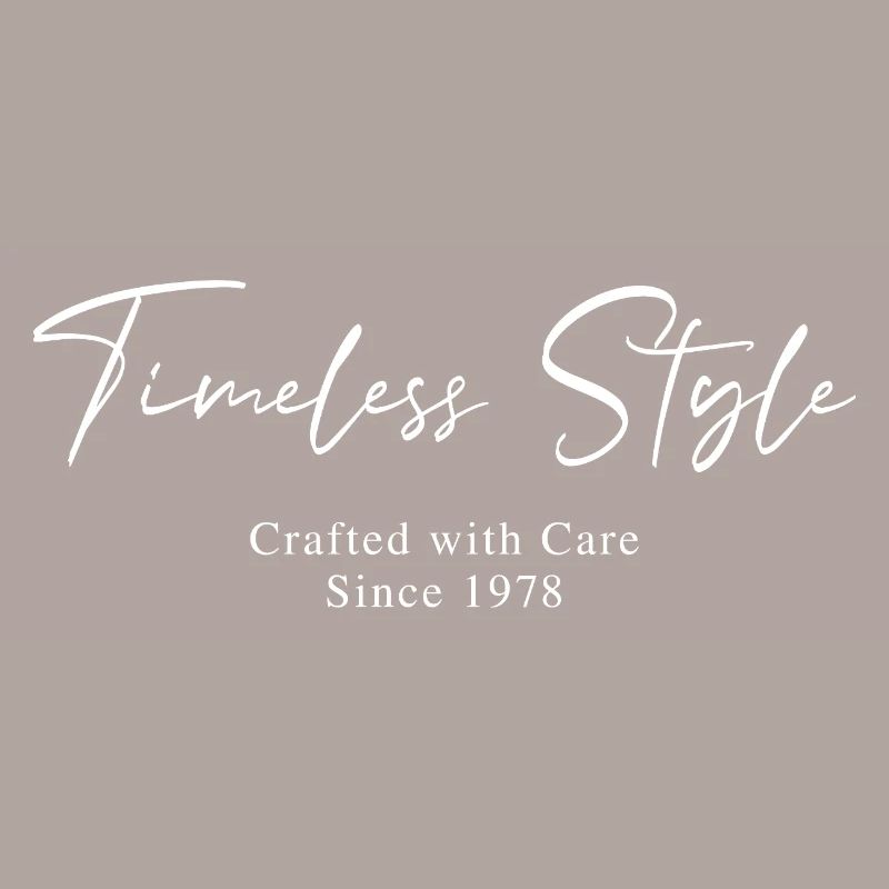 Style intemporel depuis 1978 Script Typographie