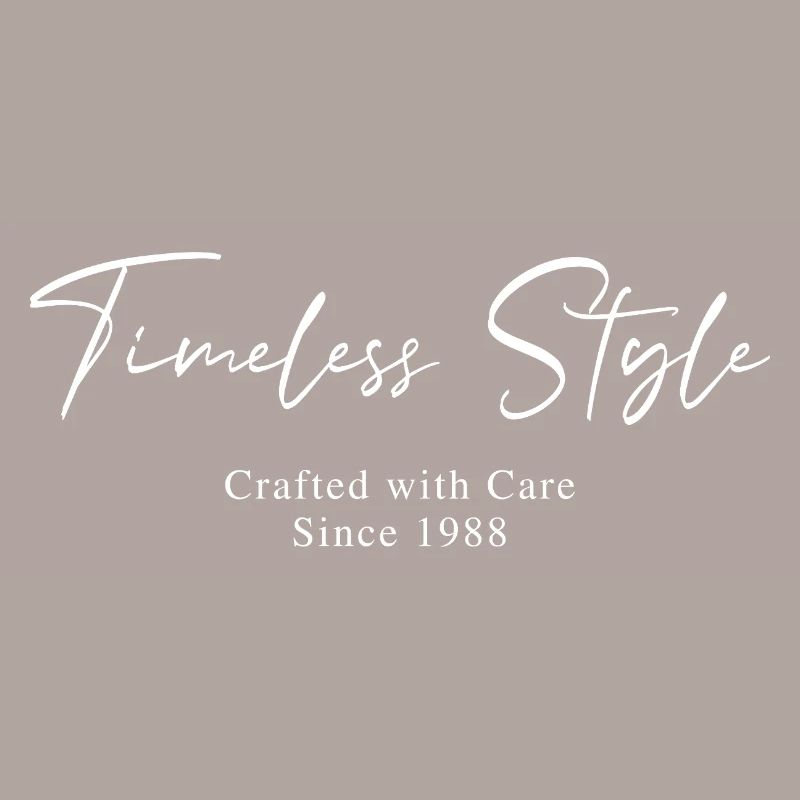 Timeless style since 1988 Script Typography
