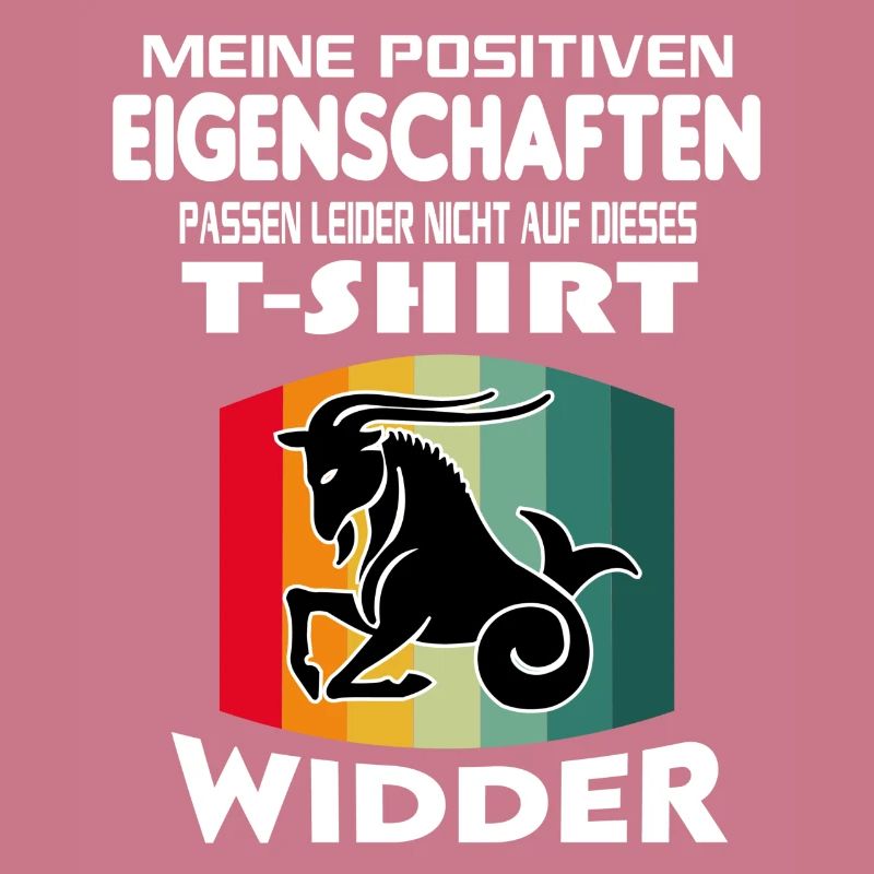 Geburtstag Sternzeichen Retro Widder