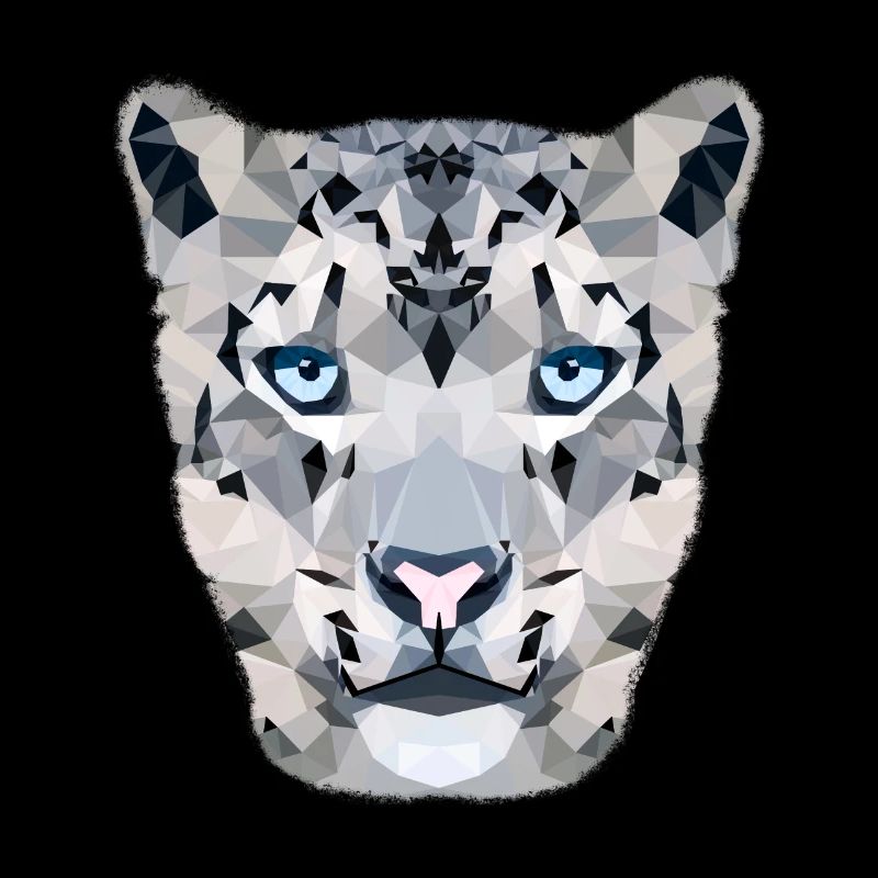Snow leopard / polygon