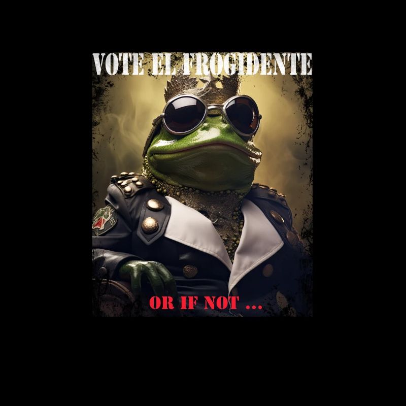 El Frogidente - Couronne d’uniforme militaire Cool Toad