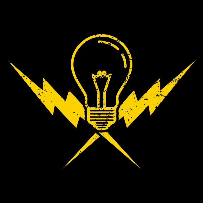 Glühbirne Blitz Strom Elektriker