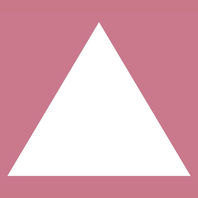 Triangle Forme Blanche Math Idée Cadeau