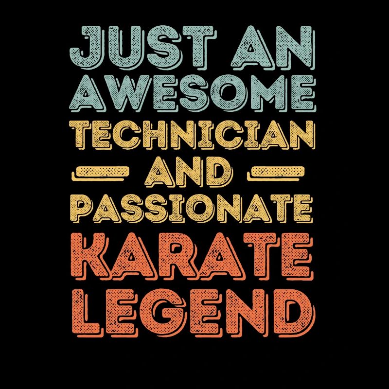 Techniker Karate retro