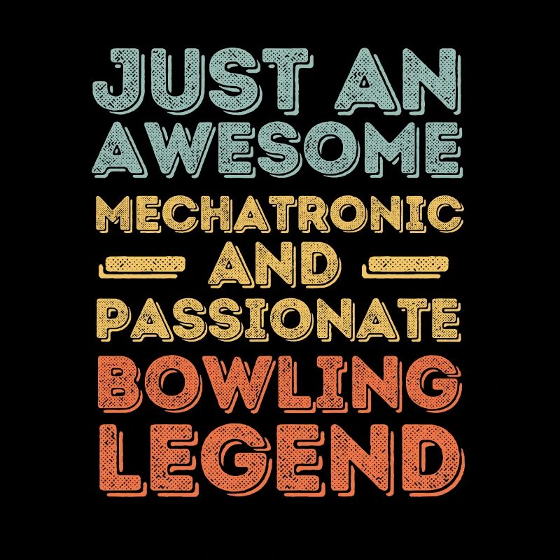 Mechatroniker Bowling retro