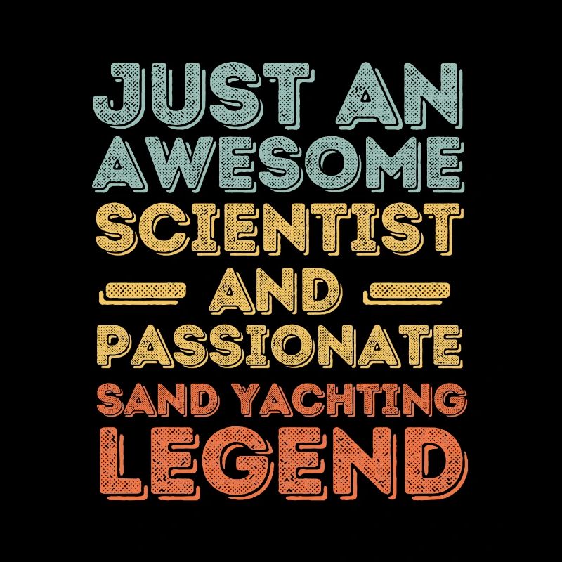 Scientist sand sailing retro
