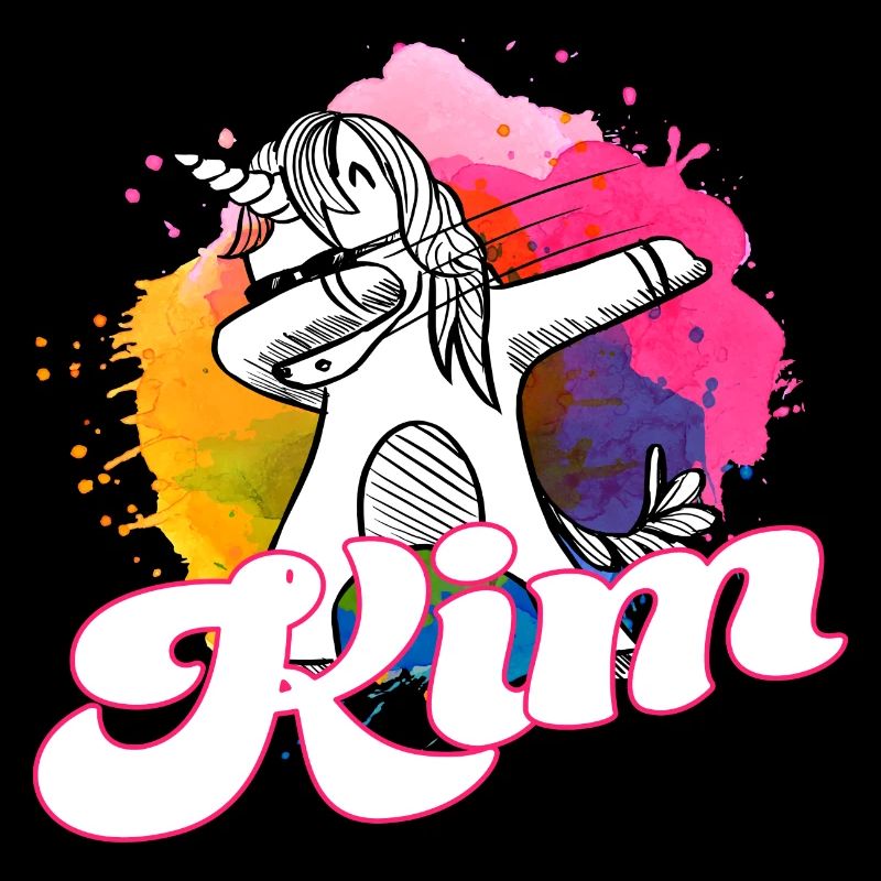 KIM - Beau nom avec dabbing licorne