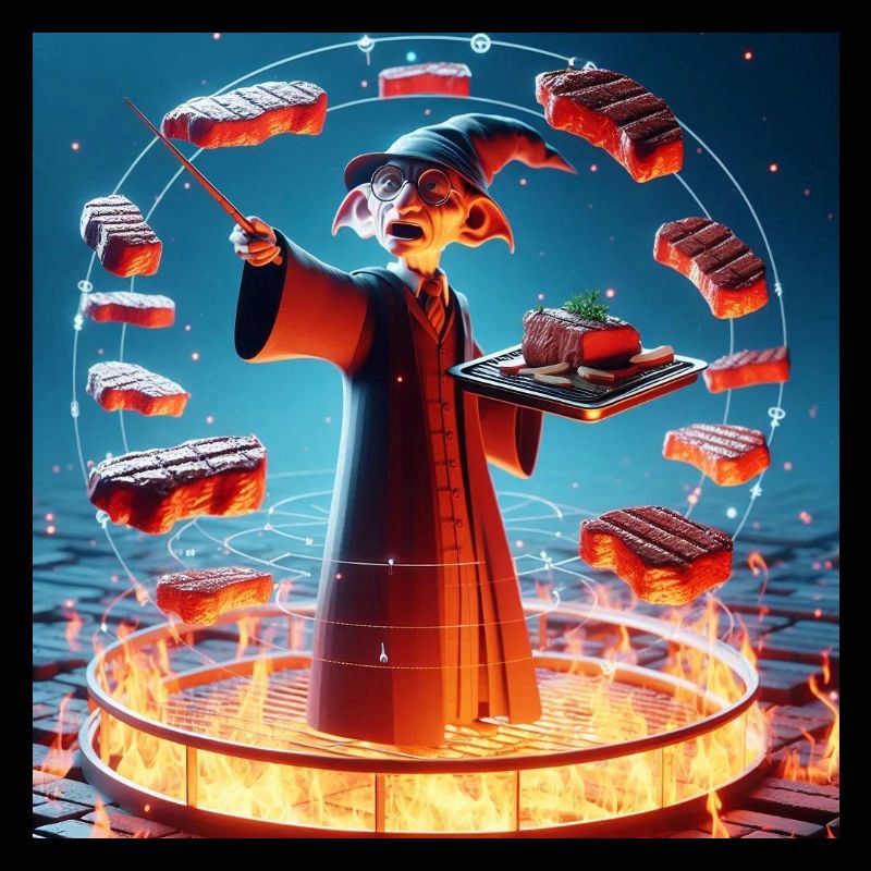 Magic BBQ Spell Fun Summer Design