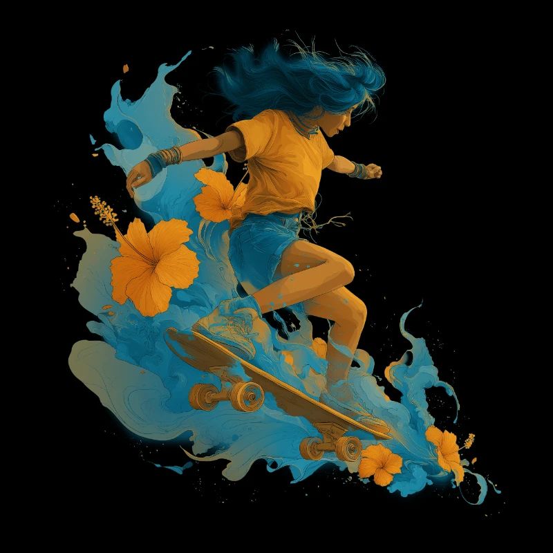 Vibrations de skate tropical