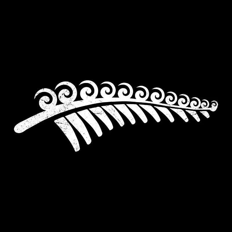 Maori Koru wächst Silberfarn Tribal Geschenkidee
