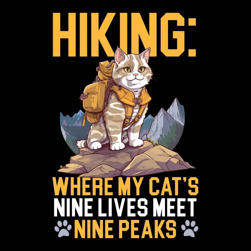 Wandern Katze Wanderer Katzenbesitzer Bergsteigen Wanderer