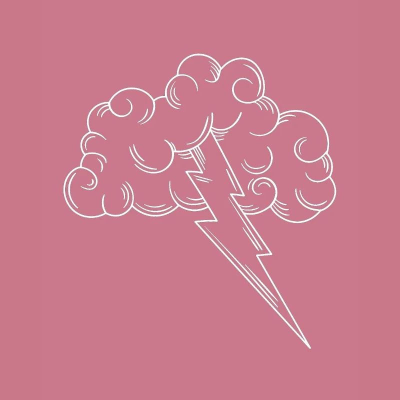 Lightning thunder thunderstorm electricity energy gift idea