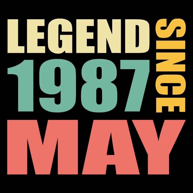 37th Birthday May Vintage 1987 Gift Idea