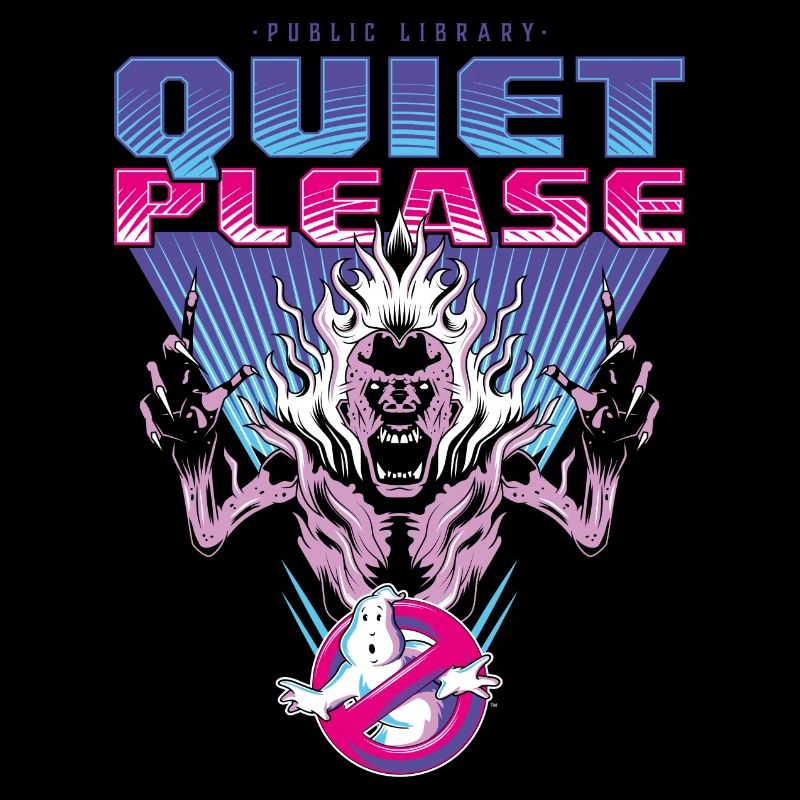 Ghostbusters Quiet Please! Neon