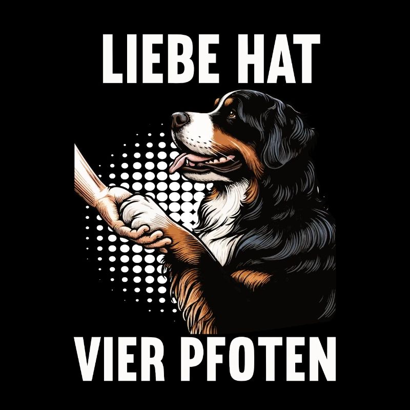 Liebe hat Vier Pfoten Berner Sennenhund Sennen