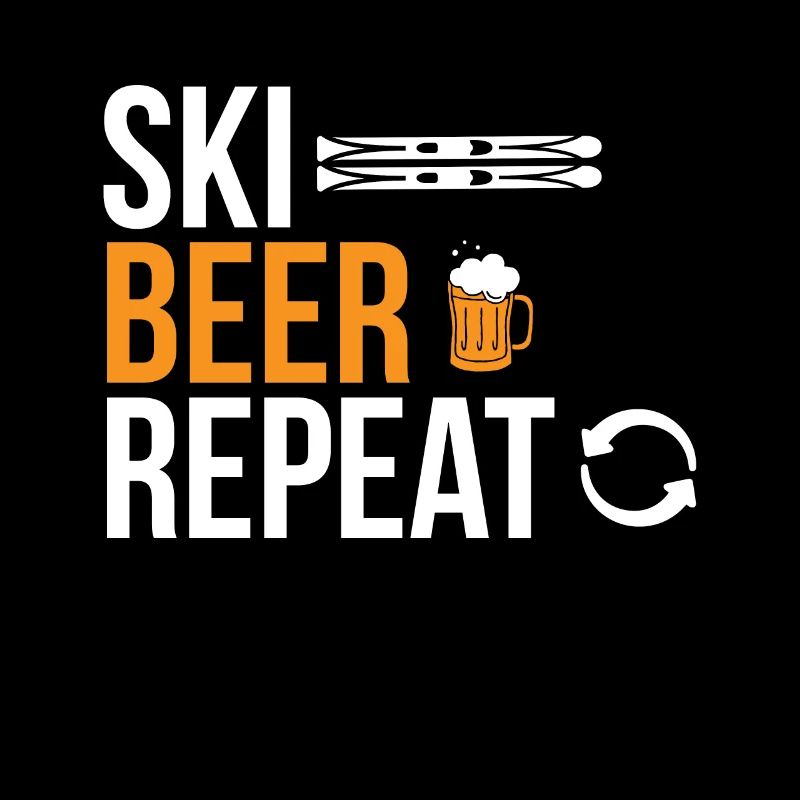 Ski Beer Repeat ski vacances au ski
