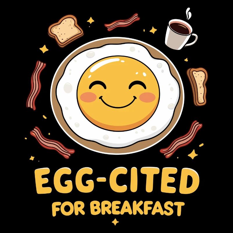 Happy breakfast egg