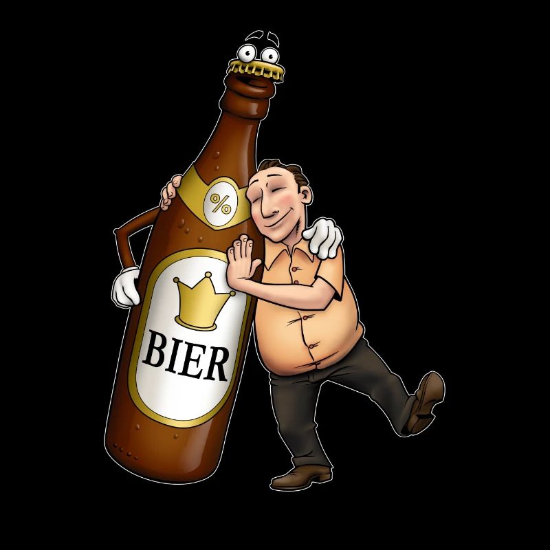 AD - Bier Freund - der mit der Bierflasche