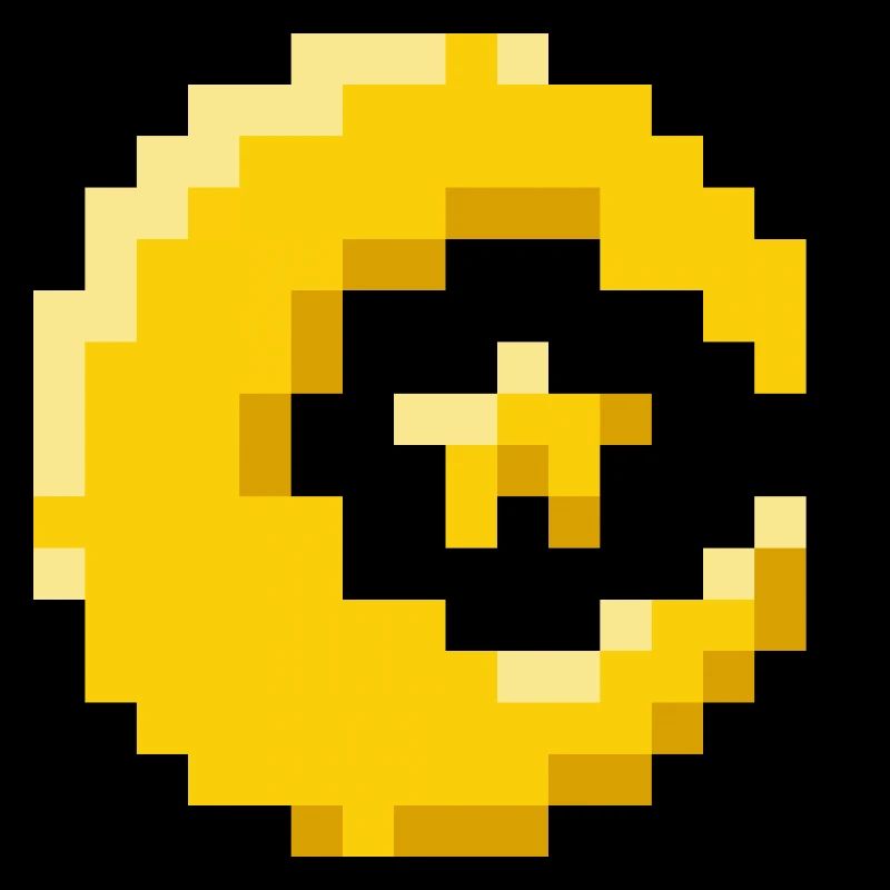 Lune avec étoile