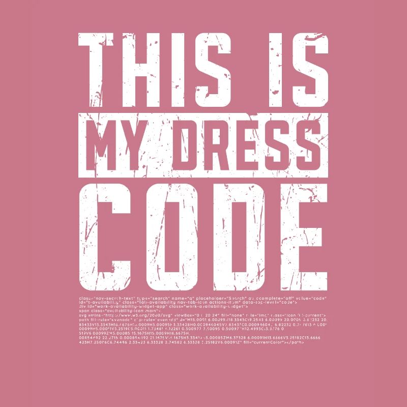 This is my dress code - programming language