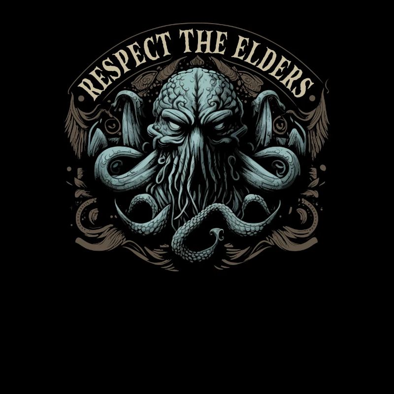 Cthulhu Respect The Elders, Cosmic Horror Cthulhu