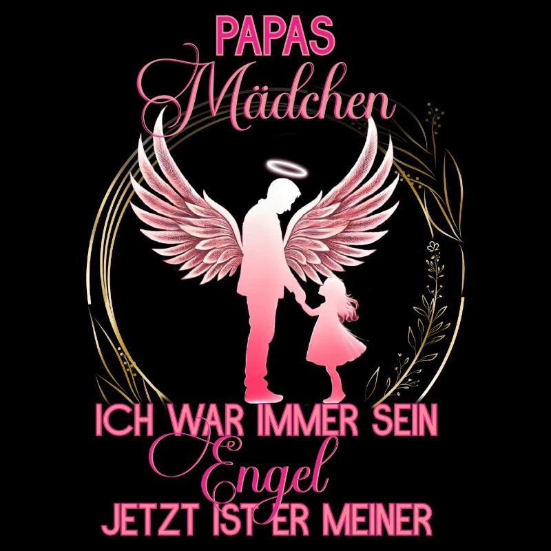Papas Mädchen - Gedenken Engel Erinnerung Geschenk