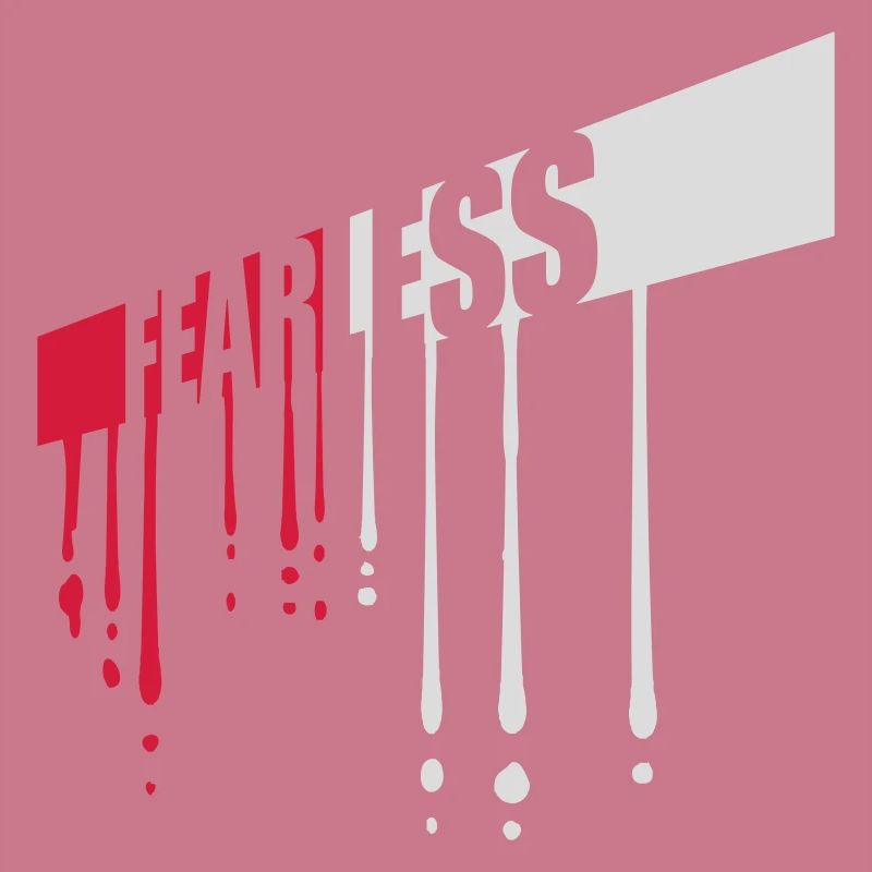 fearless Text Zitat Design