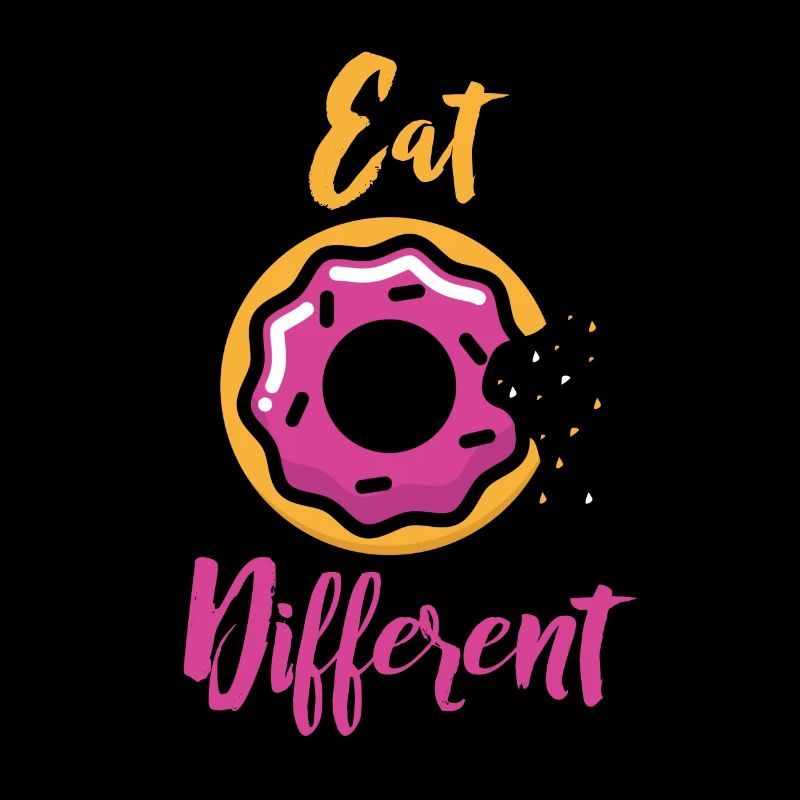 Logo Donuts Donuts disant avec glaçage rose