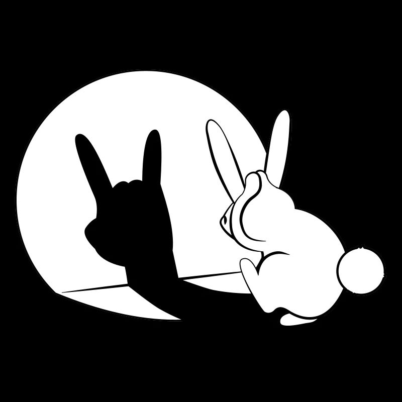 Bunny Horn Gesture Shadow