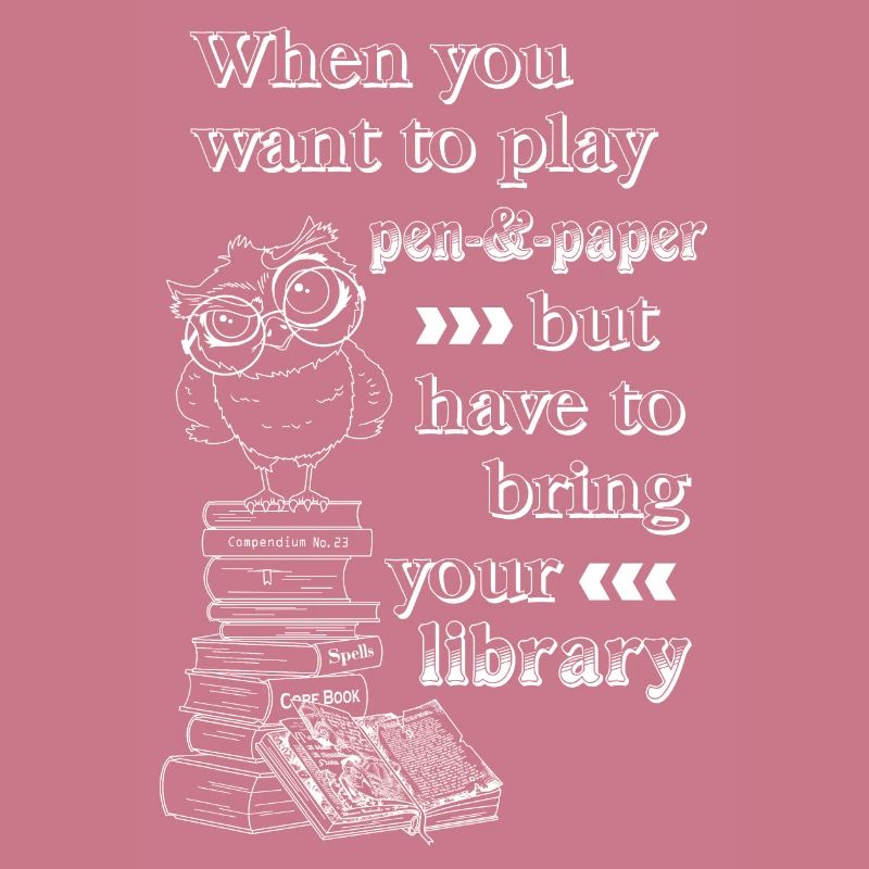 Bücherei Rollenspiele Bücher Eule Illustration
