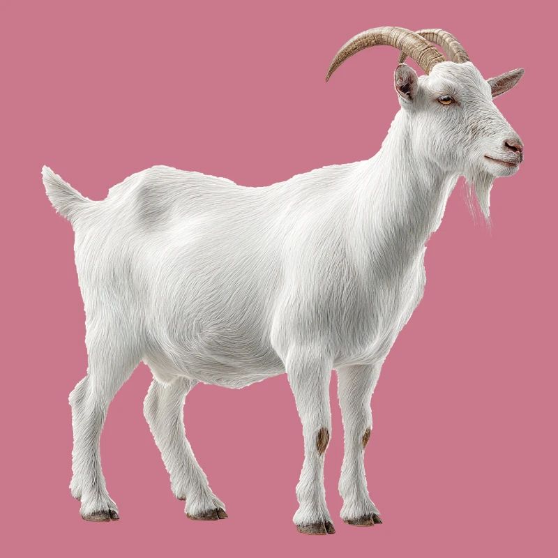 White Mountain Goat Portrait