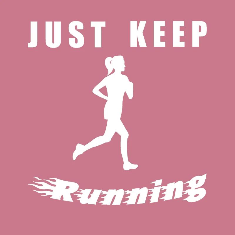 Continue simplement de courir – Silhouette de coureur