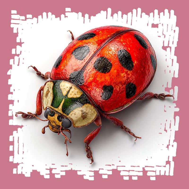 Red Ladybug Pattern Shirt